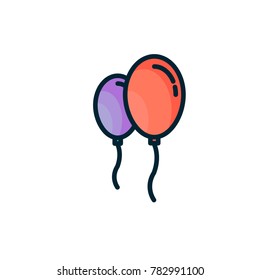 ballon icon filled outline