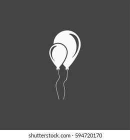 Ballon icon illustration isolated vector sign symbol