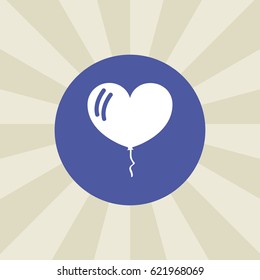 ballon icon. sign design. background