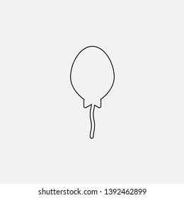 ballon icon sign signifier vector