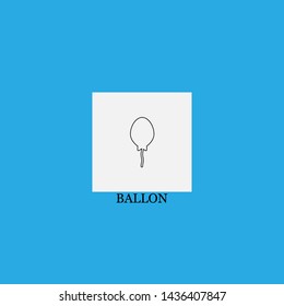 ballon icon sign signifier vector