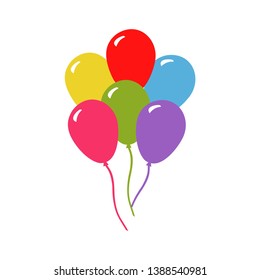 Ballon Icon vector, ballon air icon modern concept in colorfull design