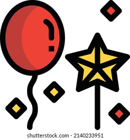 ballon icon vector design flat