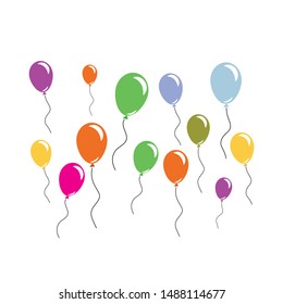 ballon icon vector illustration design template