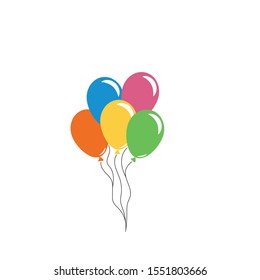 ballon icon vector illustration design template