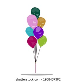 Ballon Idea design logo vector illustration for valentine, gift and etc