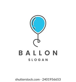 Ballon logo template vector illustration design