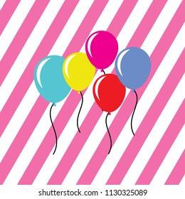 ballon sketch vector illustration