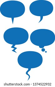 ballon text blue