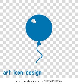 ballon vector icon on an abstract background