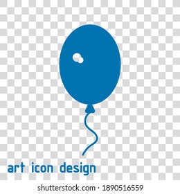 ballon vector icon on an abstract background