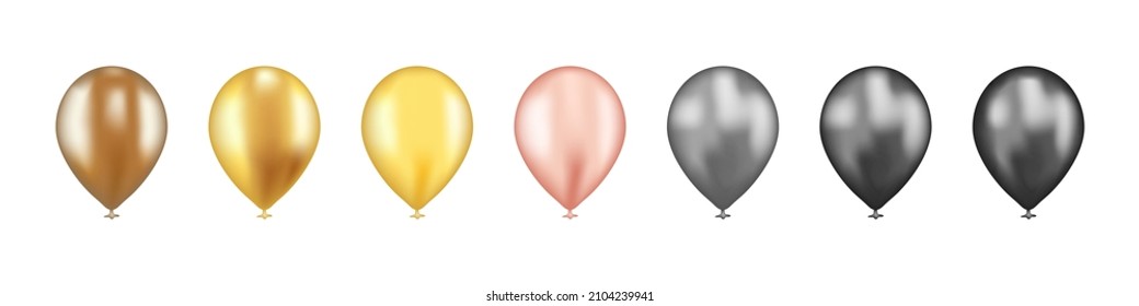 Ballons icon. Birhday or new year party. Celebration concept. Vector line icon for Business and Advertising.