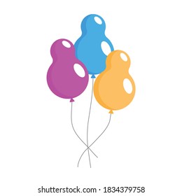 Diseño de iconos de balones. ilustración vectorial