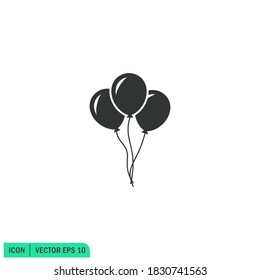 ballons icon illustration simple design element vector logo template