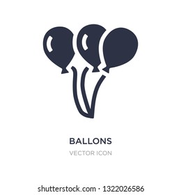ballons icon on white background. Simple element illustration from Charity concept. ballons sign icon symbol design.