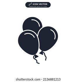 ballons icon symbol template for graphic and web design collection logo vector illustration