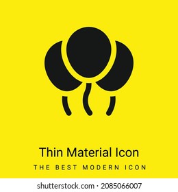 Ballons minimal bright yellow material icon