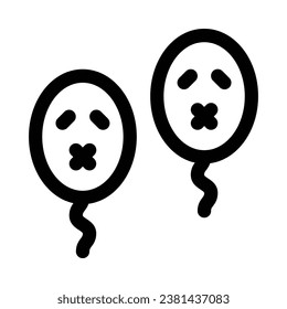 ballons vector icon on white background