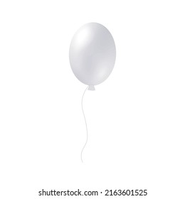 Balloon 3 D with white. Festive balloon for American Independence Day 4th of July or Birthday.