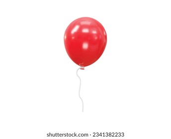 Balloon 3d rendering vector element