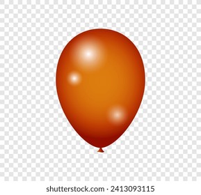Ilustración vectorial de estilo 3d de globo. Globos para cumpleaños, fiestas, bodas.
