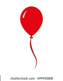 balloon air birthday isolated icon vector illustration design