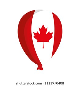 balloon air with canadian flag