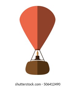 balloon air hot flying vector illustration design