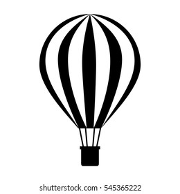 balloon air hot travel vector illustration design