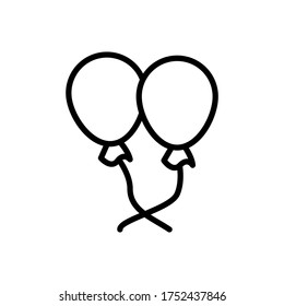Balloon, air icon. Simple line, outline vector elements of kindergarten icons for ui and ux, website or mobile application