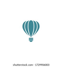 balloon air idea logo icon design with simple style