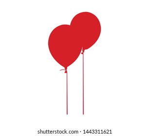 balloon air party decorative icon. vector eps10