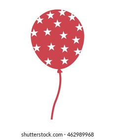 balloon air party icon vector illustration design