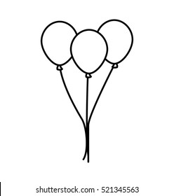 Balloon Doodle Icon Vector Drawing Stock Vector (Royalty Free ...