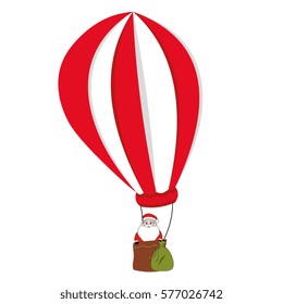 balloon air with santa claus card
