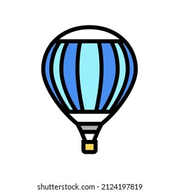 balloon air transport color icon vector. balloon air transport sign. isolated symbol illustration