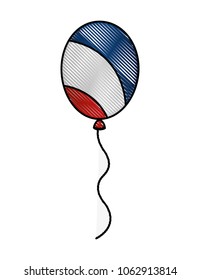 balloon american flag decoration celebration