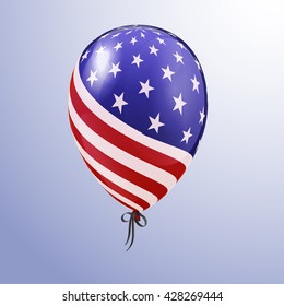  balloon with American patriotic symbols