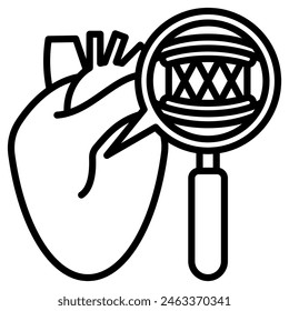 Balloon Angioplasty icon line vector illustration