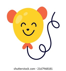 Balloon Animal Icon Isolated Illustration