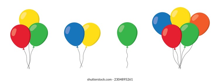 Balloon anniversary icon. Balloon icon, vector illustration