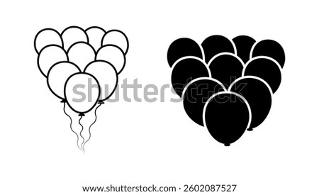 Balloon Arch Clip Art Vector Design Collection With White Background