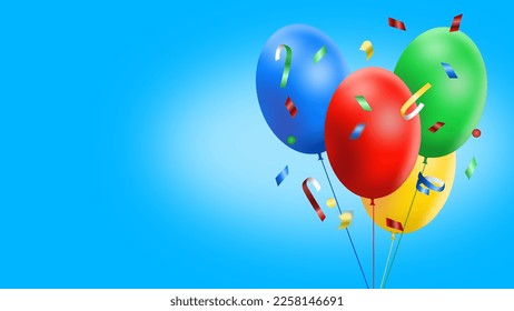 El telón de fondo de los globos para las celebraciones	