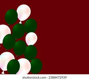 Balloon background collection of balloons ⁬with colorful and beautiful bright greeting background