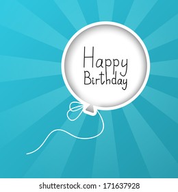 Balloon background with place for text