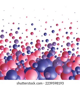 Balloon background. Presentation layout. Geometric pattern.