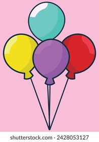 balloon, balloons vector illustration, for manipulations textures