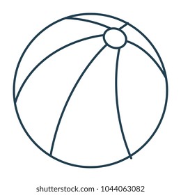 balloon beach isolated icon