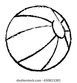 balloon beach isolated icon