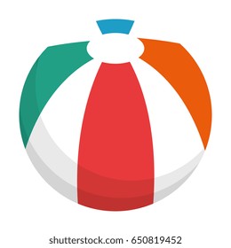balloon beach isolated icon